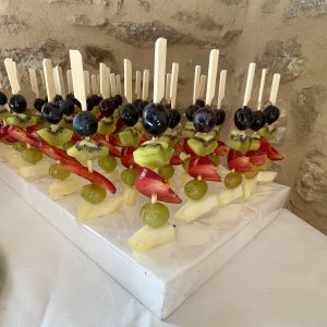Brochettes de fruits Sweet art délices